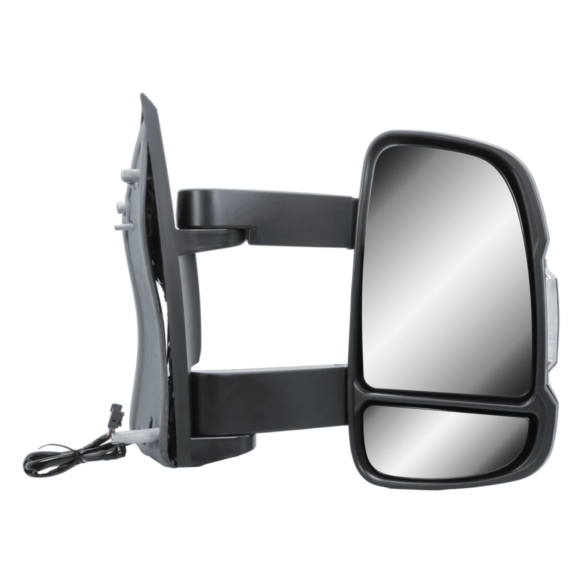 Rétroviseur extérieur droit côté passager - Bras central électrique et chauffant avec clignotant pour Fiat Ducato Citroën Jumper Peugeot Boxer 2006-2024 Opel Movano à partir de 2022
