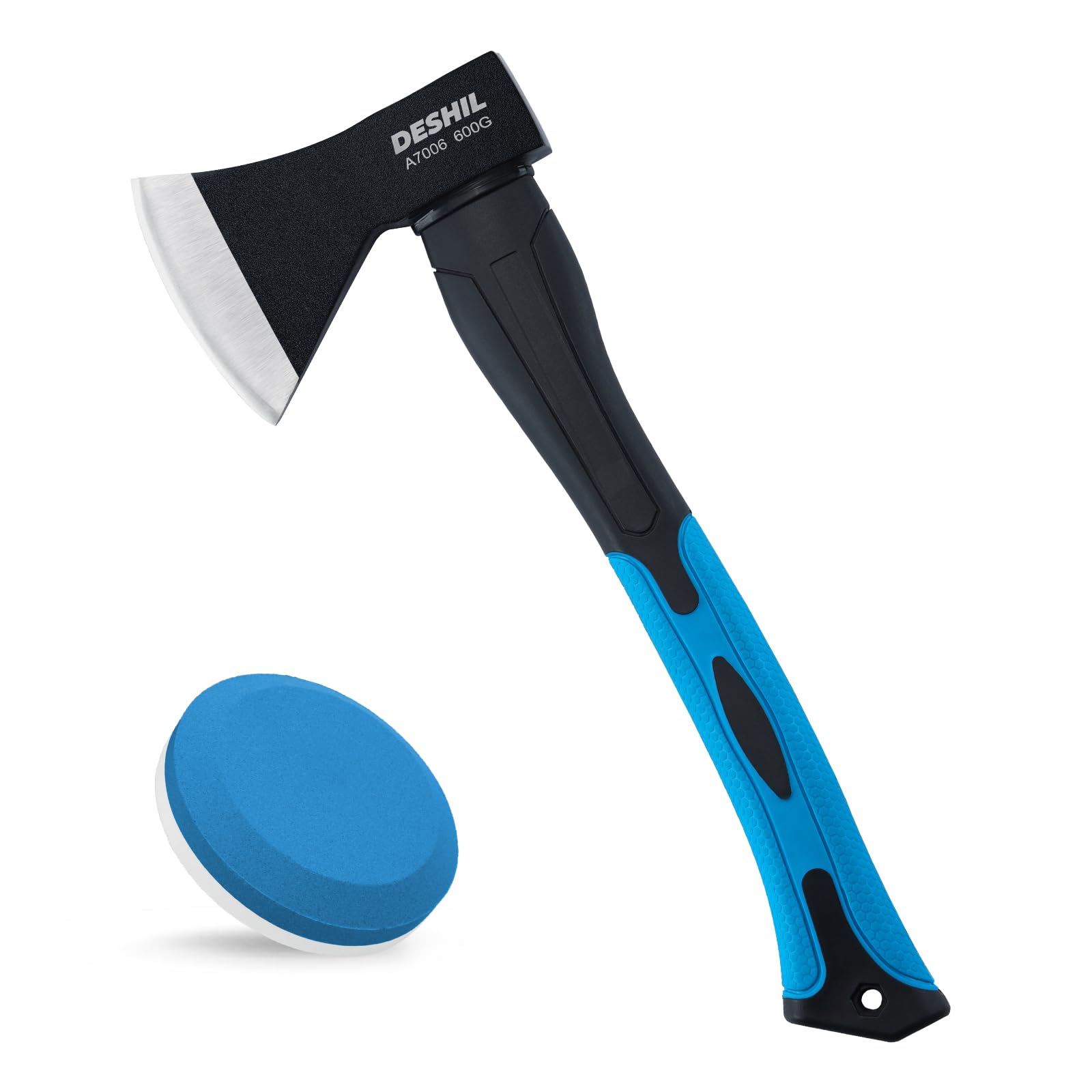 DESHIL 15-Inch Chopping Hatchet Axe with Sharpening Stone