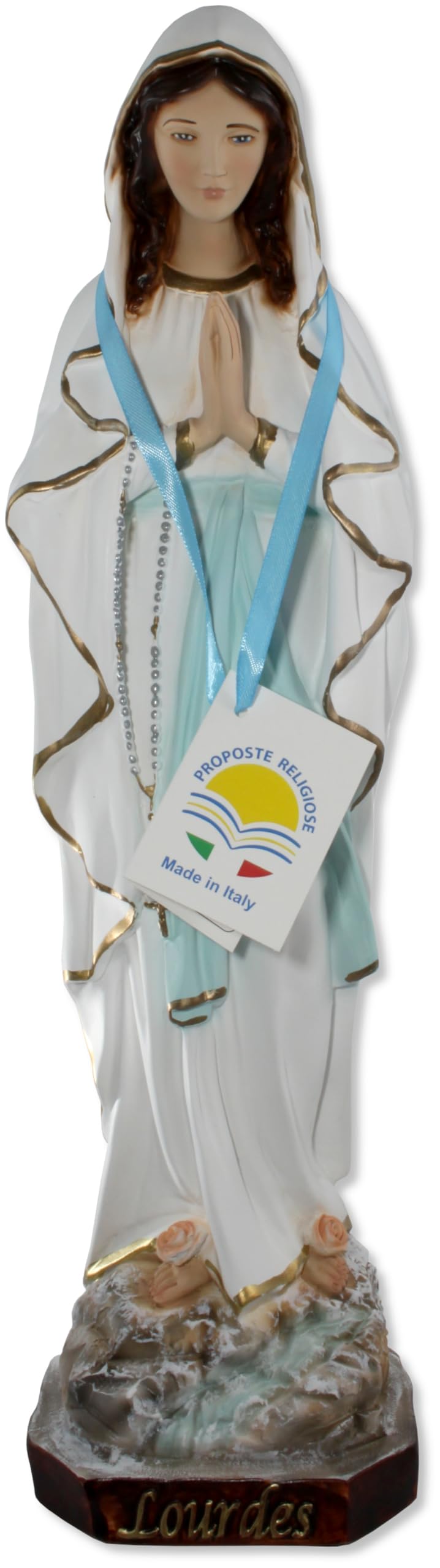Proposte Religiose Statua della Madonna di Lourdes in Resina Dipinta a Mano - Cm 50 MADE IN ITALY