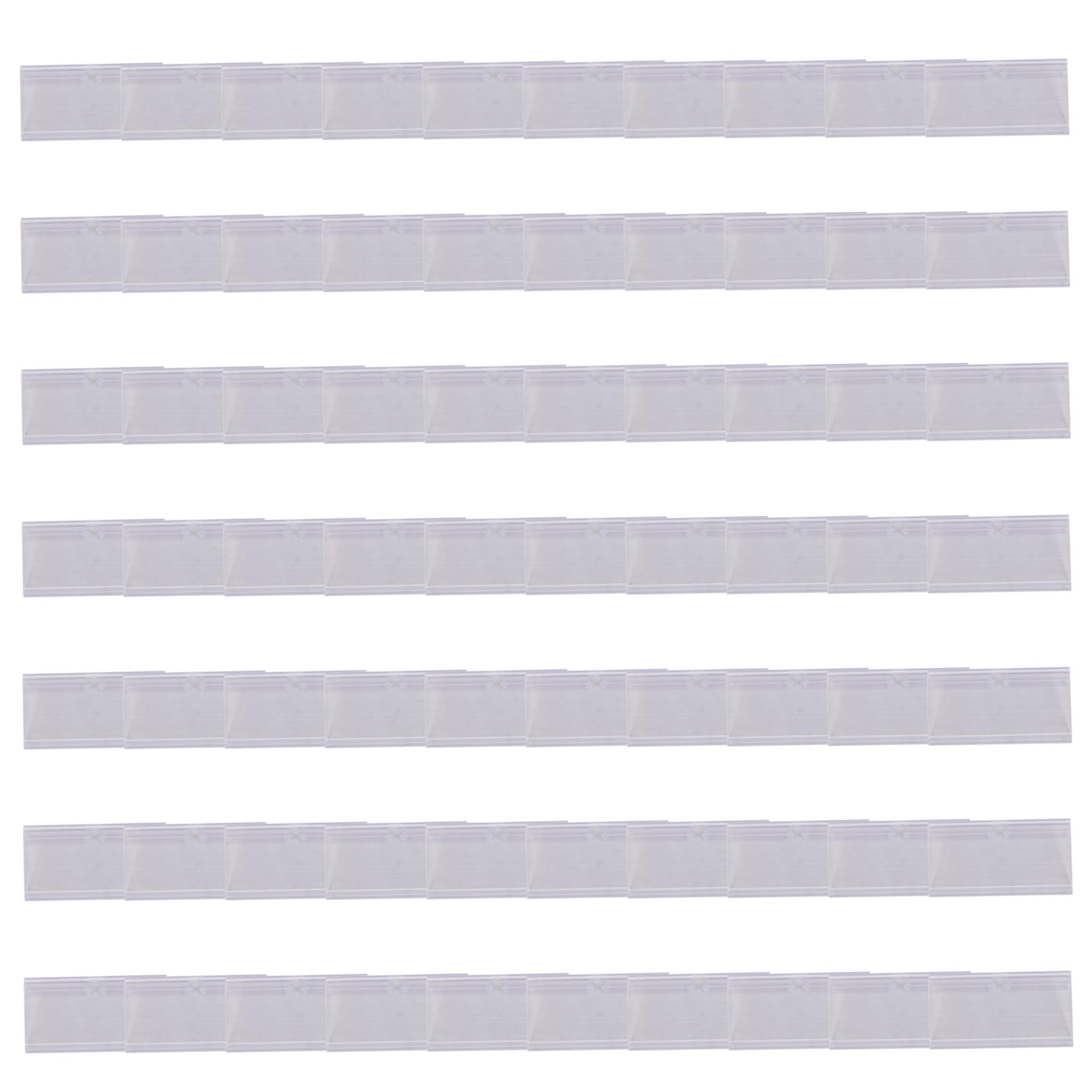 280Pc 8X4.2cm Porte-ÉTiquettes en Plastique Transparent pour ÉTagèRe en ÉTiquette de Prix de DéTail ÉTiquettes de Panier Clip sur ÉTiquettes pour Bacs de Stockage