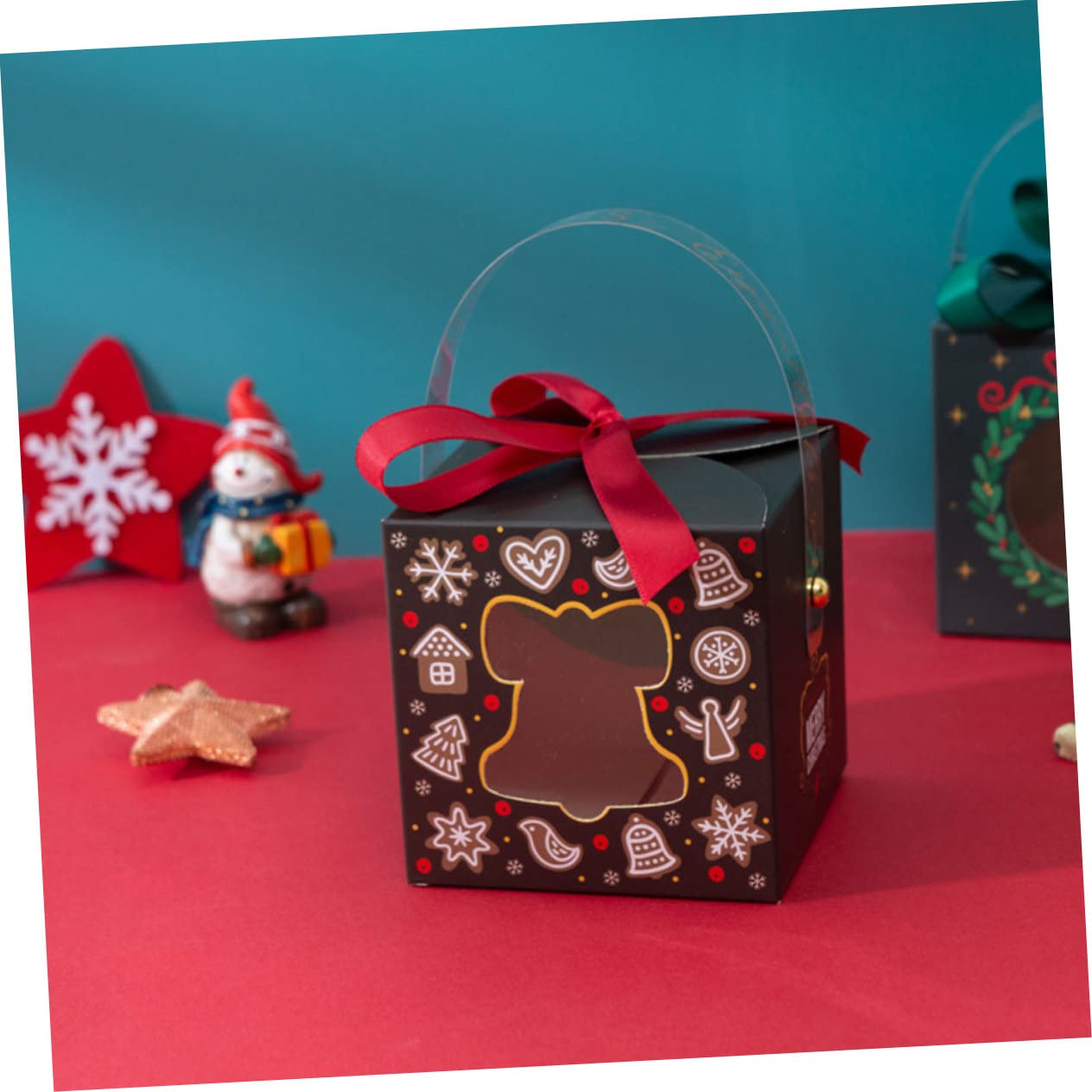 20pezzi Scatole di Carta per Regalo Scatole di Immagazzinaggio Creative per Dolcetti Natalizi per Confezionamento per Feste Colore Casuale