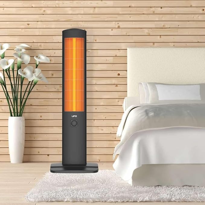 Calefactor Eléctrico Portátil Radiante 1500W 120V con Termostato miniatura 7