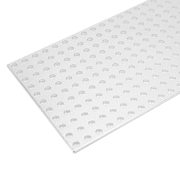 Ubersweet Aluminum Plates, Aluminum Sheet Aluminum Grid Sheet Small Mesh Orifice Board High Hardness Aluminum Plates Grid Plates for Construction Building