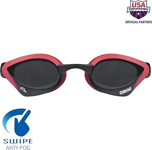 Miniatura 3 de Arena Gafas de natación unisex Cobra Core Swipe Anti-niebla Racing para hombres y mujeres de policarbonato espejolente sin espejo