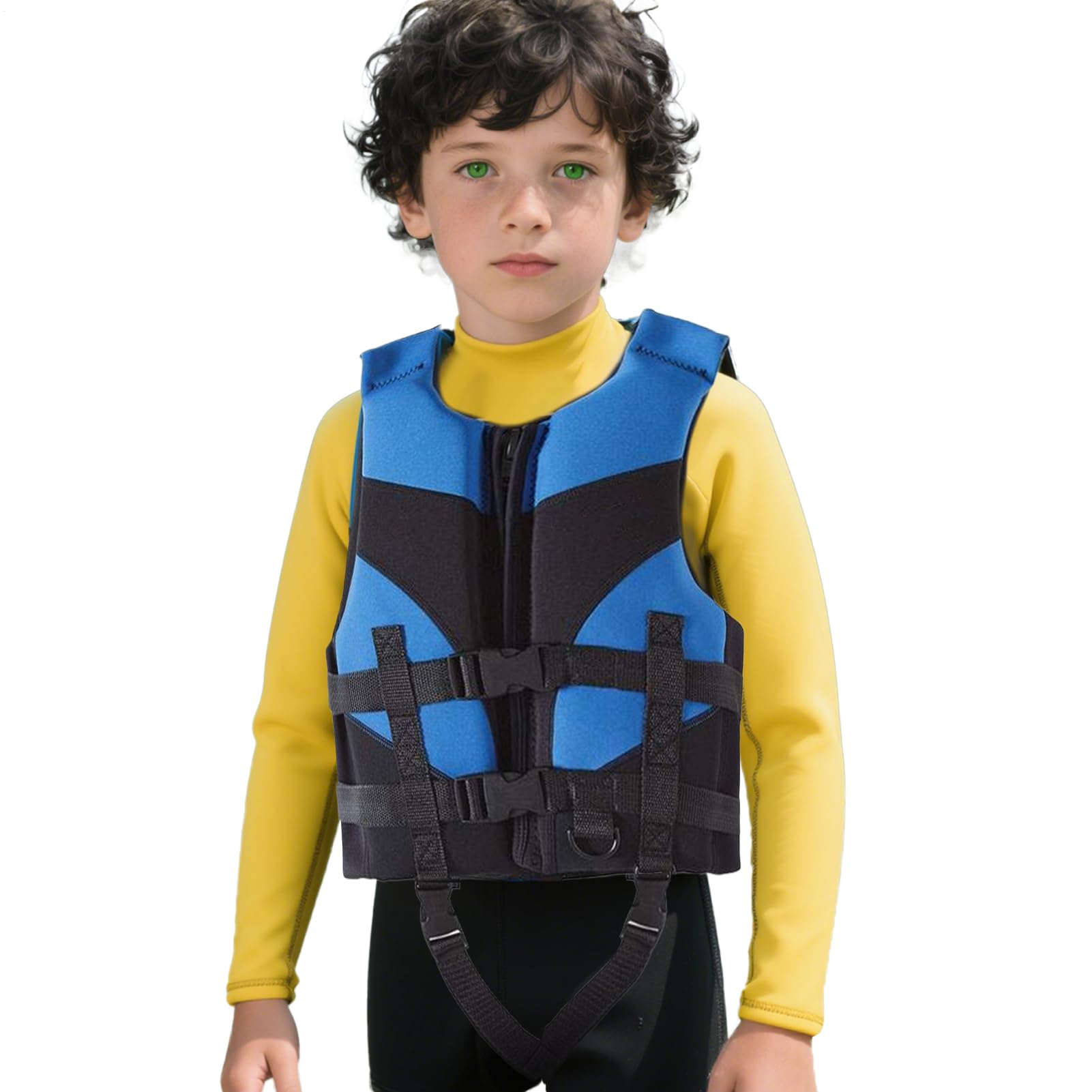 Gilet da nuoto per bambini, giacca da barca, 50 x 25 x 10 cm, regolabile, comodo da indossare, piccolo gilet da nuoto per pesca, lago, parco acquatico e kayak