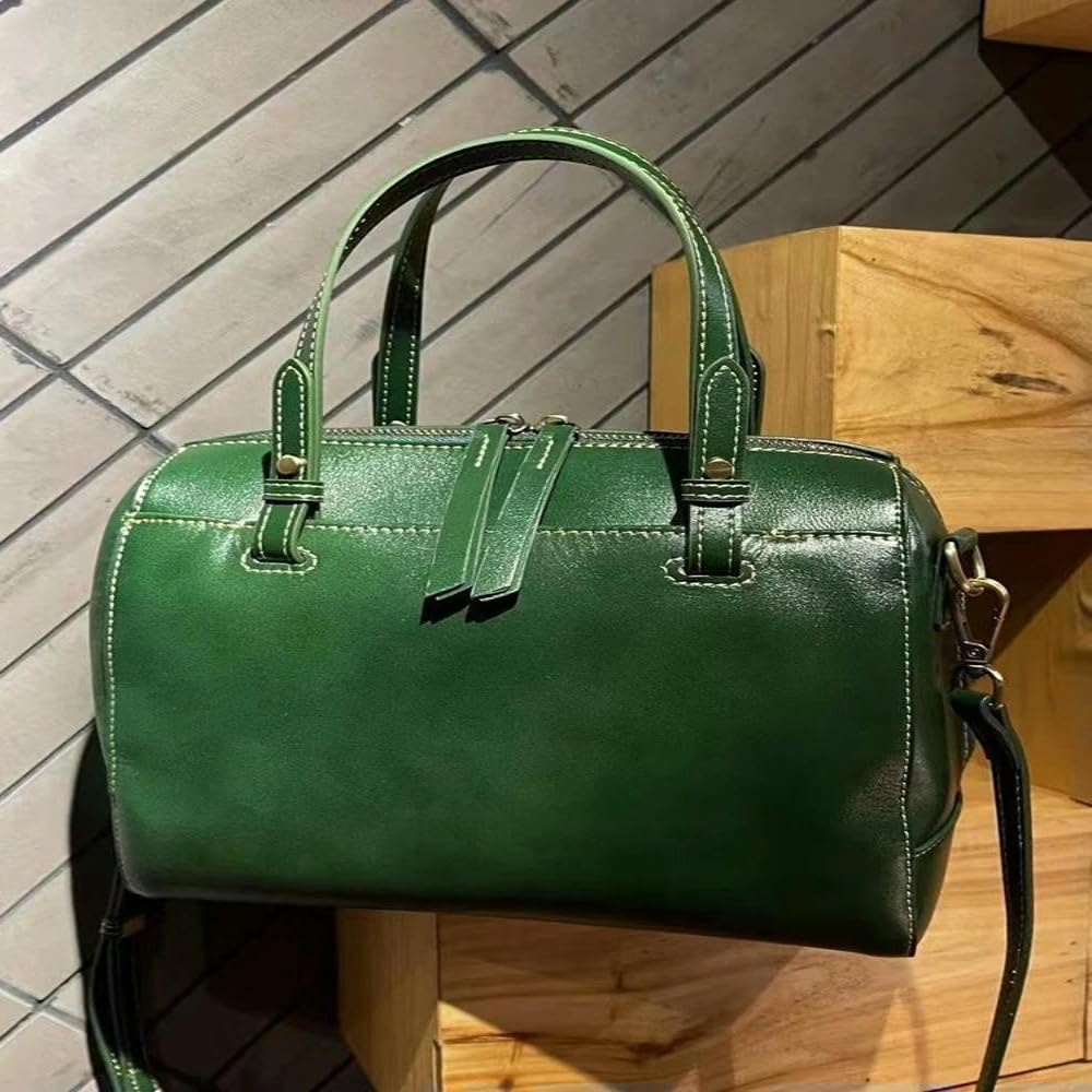 Bolso de Mano Vintage de Piel de Vaca de Primera Capa, Bolso Grande, Nuevo Bolso Bandolera, Bolso de Hombro de Cuero de Gran Capacidad Todo en uno Informal de Moda