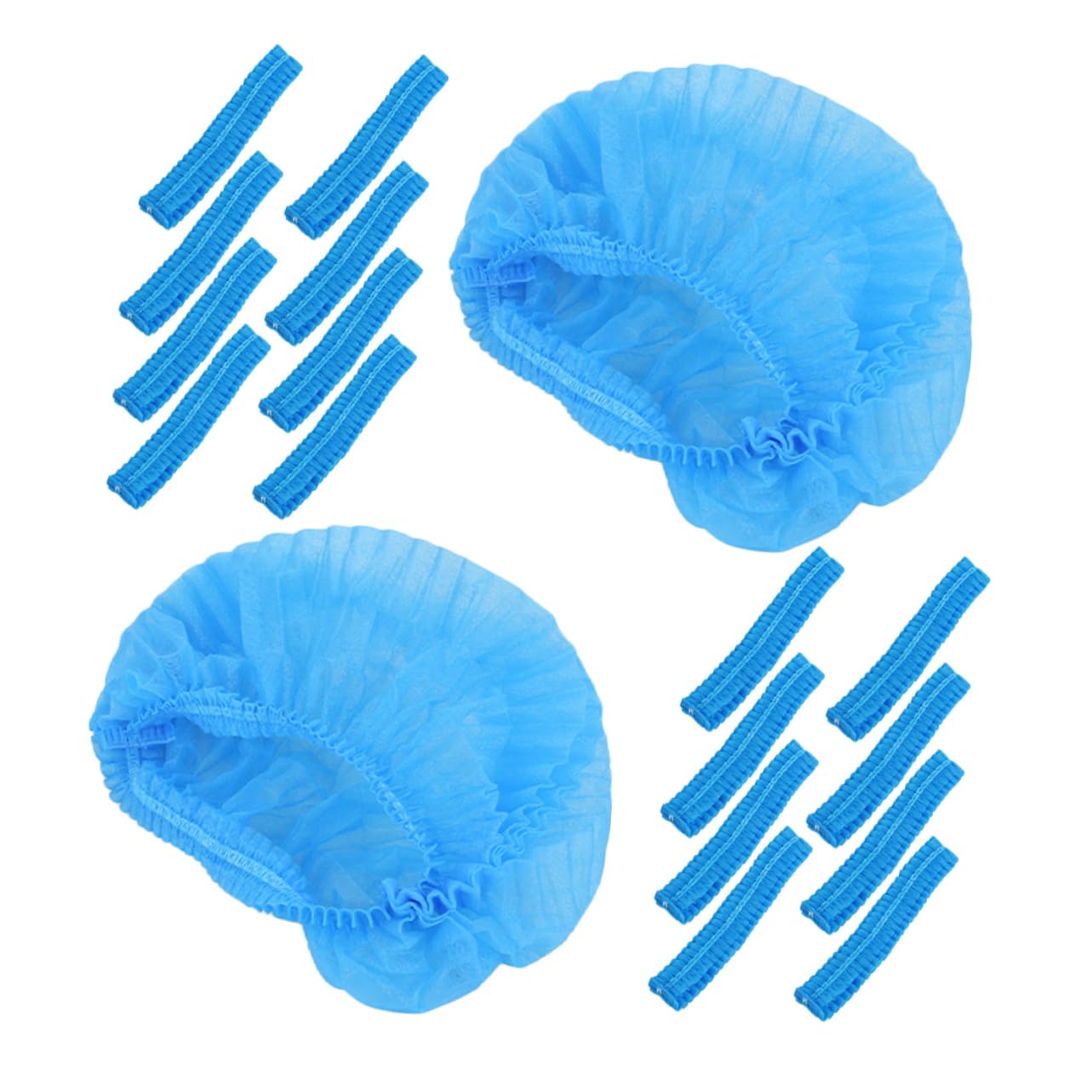 IWOWHERO 100pcs Disposable Elastic Mesh Hair Caps for Food Service and Salon Durable Non-woven Hair Nets for Cleanliness and Safety at Home and Work