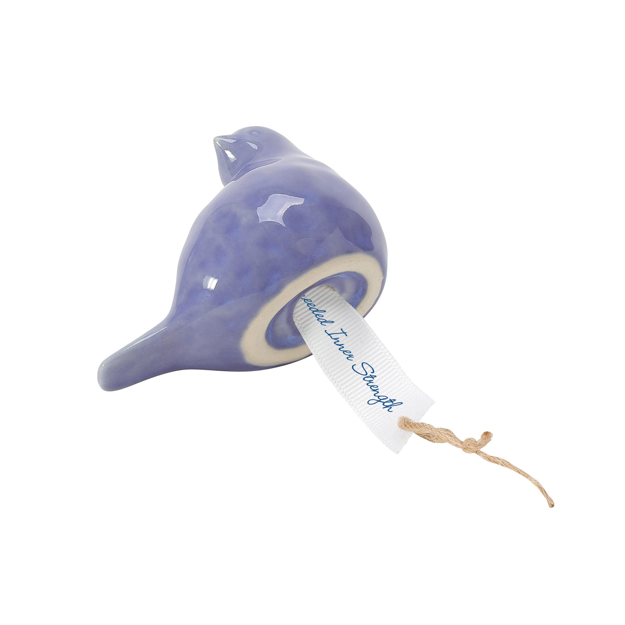 Messenger Birds By Izzy And Oliver Purple Strength Bird Figurine, Light Blue, 2.75 Inch - Image 3