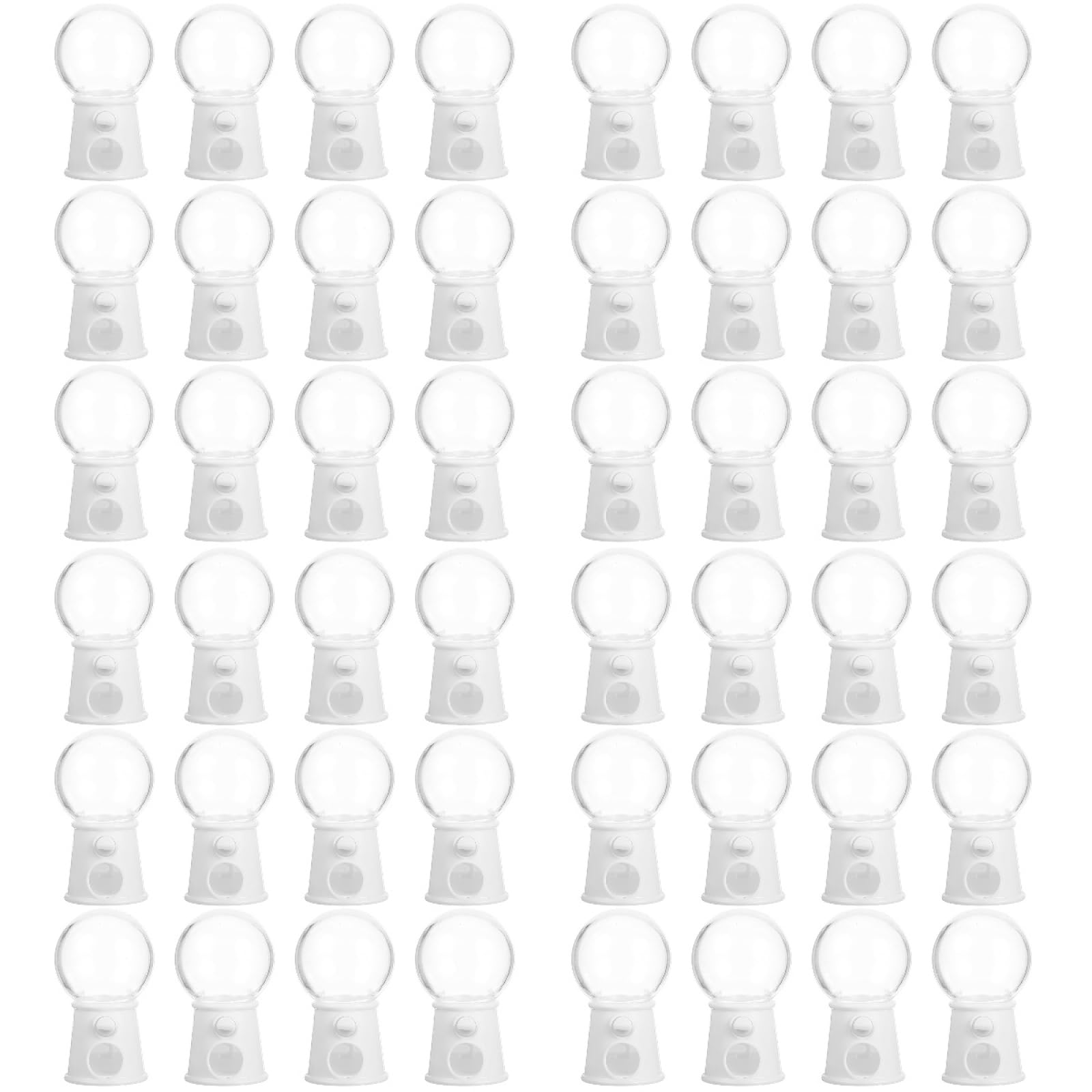 Garneck 48 Pcs Mini Machine Cute Gumball Machine Kids Party Toys Jelly Candy Arcade Game Machine Mini Candy Dispenser Valentine Candy for Snack Child Plastic Personality White, Whitex4pcs, 12RF23152R