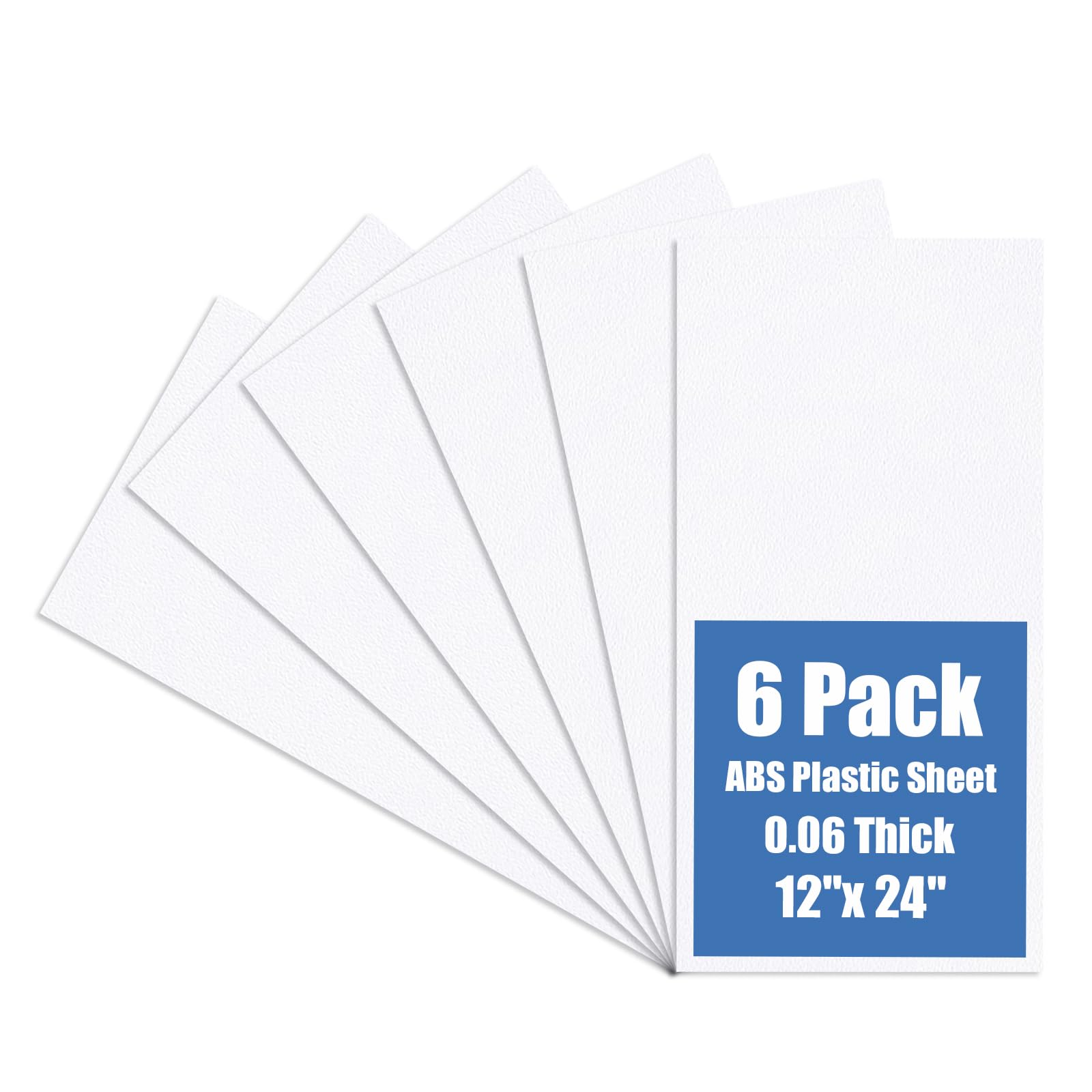 White ABS Plastic Sheets - Flexible & Moldable -12
