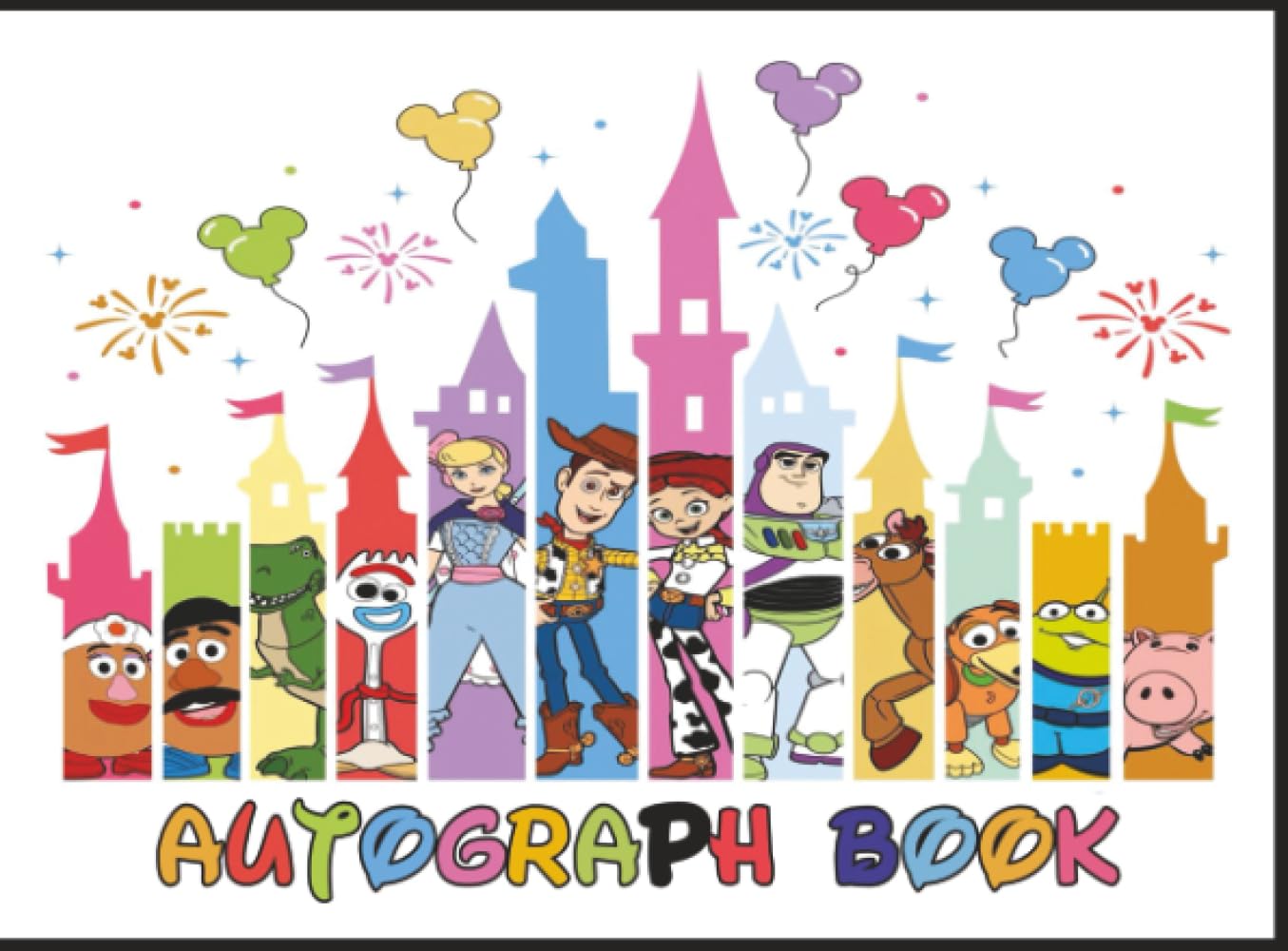 Autograph Book for Disney Theme Park & Disneyland: Collect Character Signatures & Magical Vacation Memories for Kids and Families