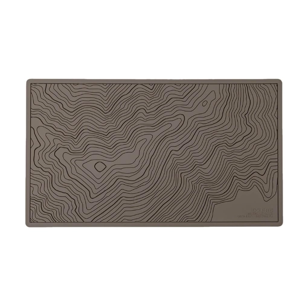 Amazon | DVERG ドベルグ Topographic Bar Mat ブラウン | DVERG