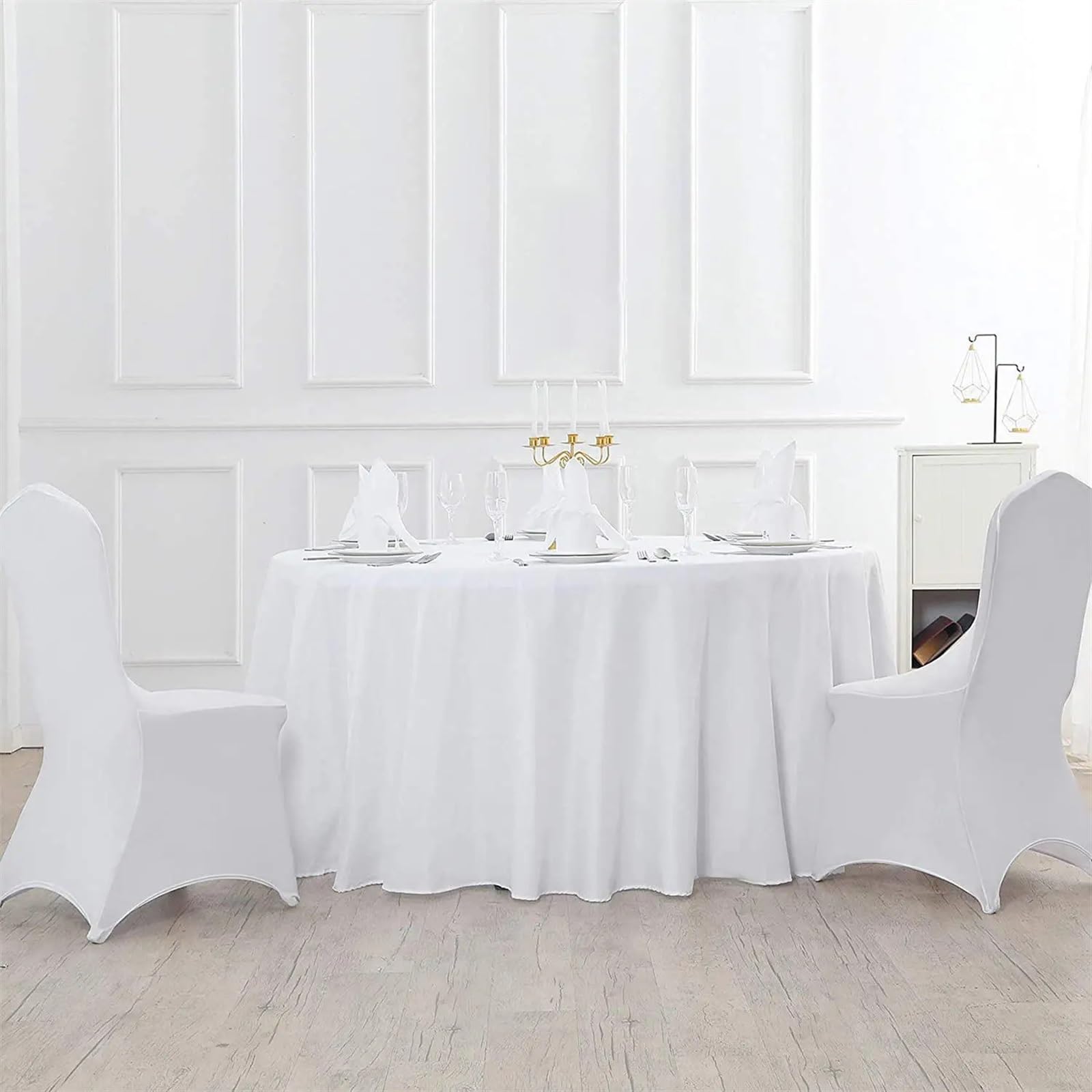 50/100 Stück beige Elasthan-Stuhlhussen for Hochzeit, Restaurant, Bankett, Hotel, Esszimmer, Party, Polyester-Stretch-Stuhlhussen Für Stühle(BEIGE,100pcs Chair Cover)