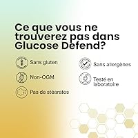 Vista 4 de Glucose Defiende con Berberina, Ácido Alfa-Lipoico, CinSulin® Cinnamon, Crominex 3+®, Extracto de Momordica Charantia, Vanadio - 60 cápsulas veganas