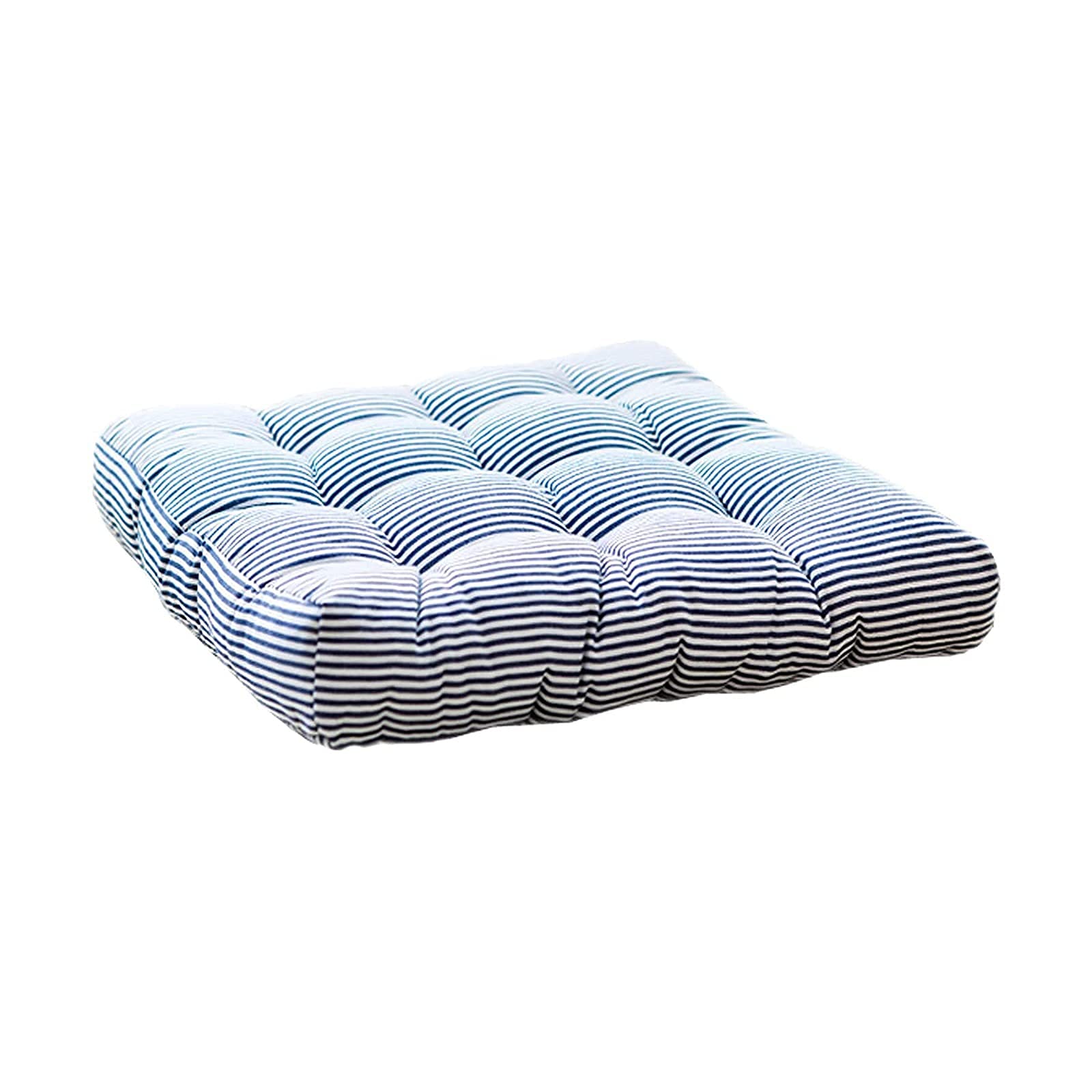 Coussins de chaise carrés en coton et lin de qualité supérieure motif rayures