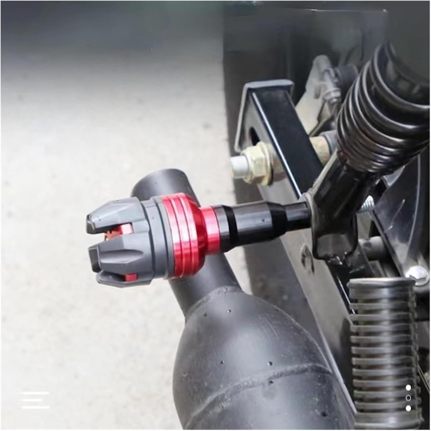 Lengthened Frame Slider Falling Protector For Motorcycle Scooter Moped 8mm Screw Exhaust Pipe Protection Rod Axle Protect(2 pcs Red)