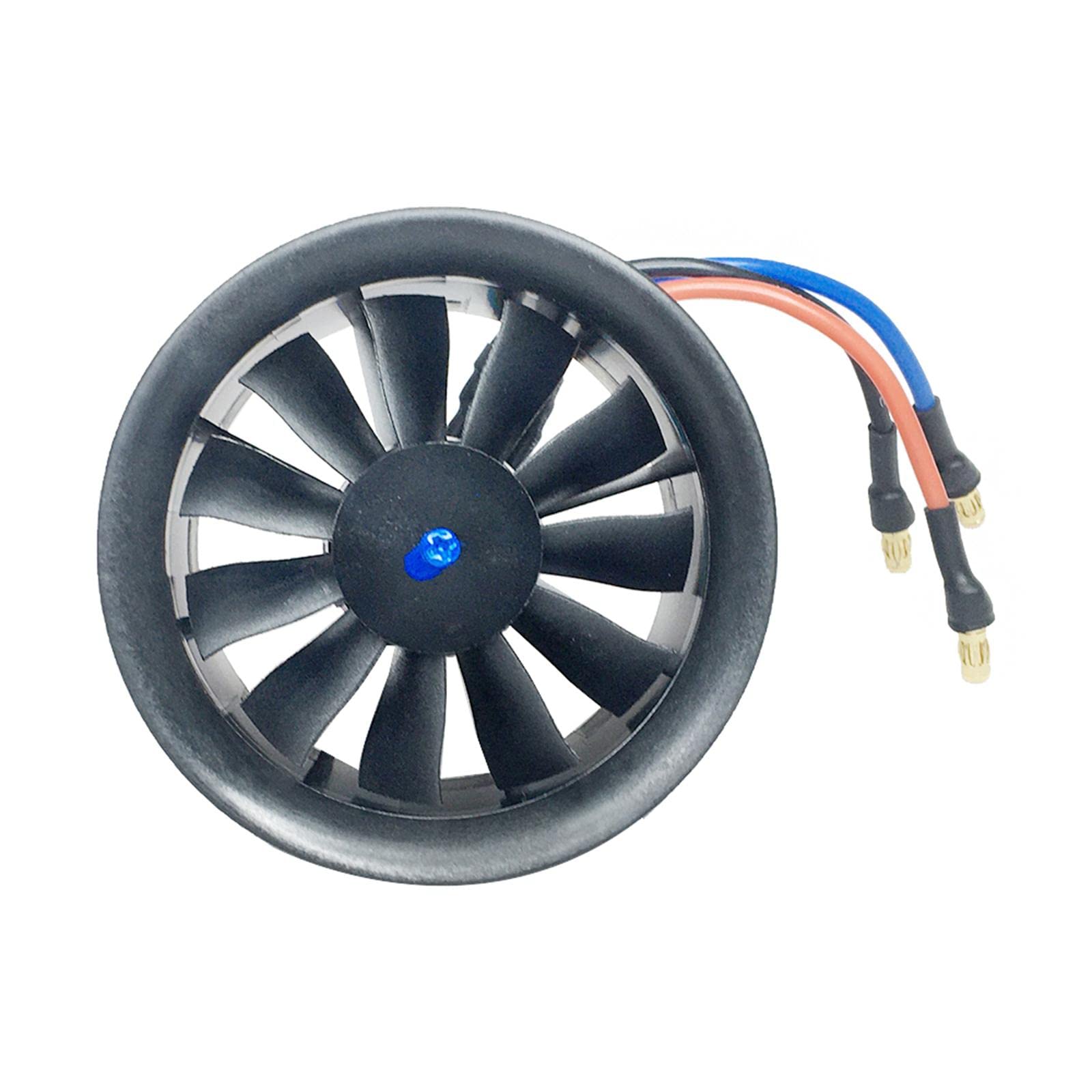 LOVIVER 50 mm/64 mm/70 mm/90 mm EDF-Impeller mit bürstenlosem Motor und 40 A/50 A/80 A/125 A elektronischem Drehzahlregler für RC-Jetflugzeugmodell