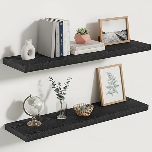 Miniatura 39 de Vivelove Estantes flotantes para montar en la pared, estante de 16 pulgadas para baño pequeño, dormitorio, sala de estar, cocina, decoración moderna