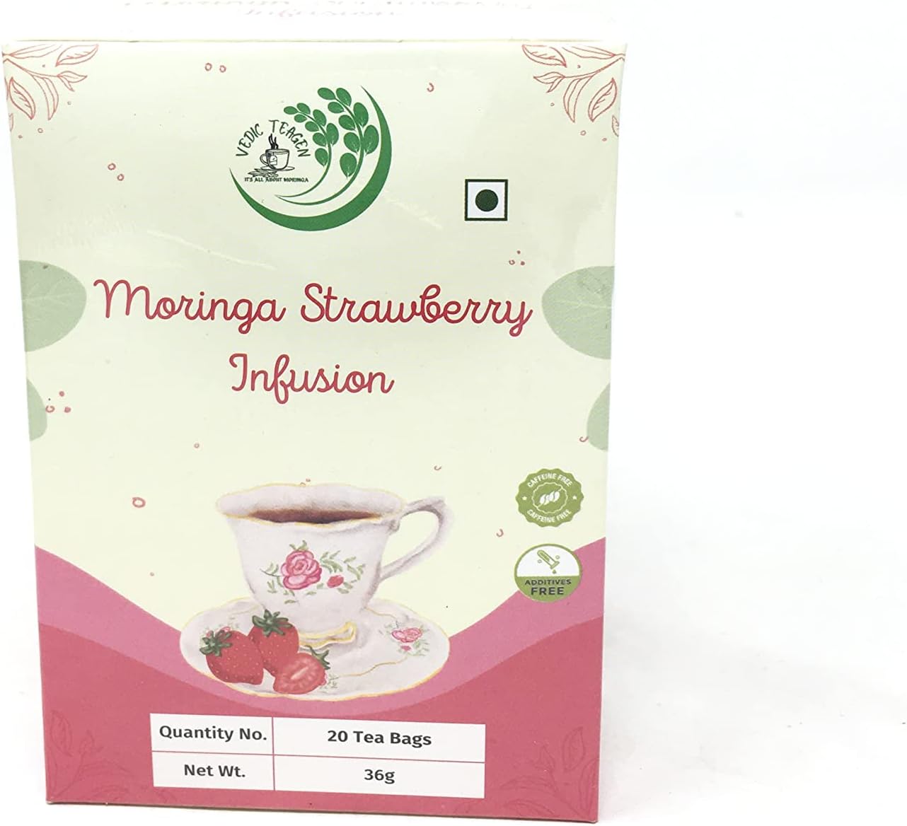 MORINGA TEA | Multi flavored Herbal Infusion Tea (Strawberry, 20)