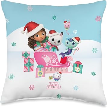 DreamWorks Gabbys Dollhouse To All Front & Back Throw Pillow