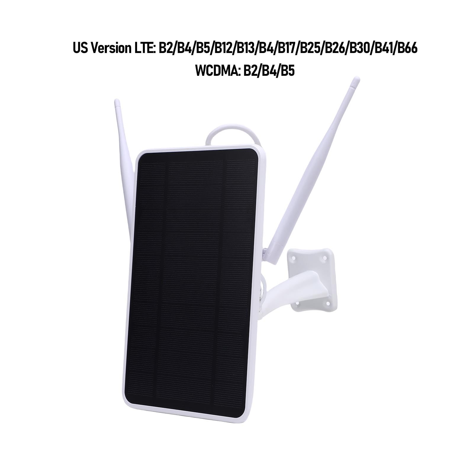 Zunate Modem routeur solaire 4G LTE IP66, répéteur WiFi extérieur étanche avec batterie de 12 000 mAh et fente SIM pour surveillance de cour, ferme, camping, camping-car (États-Unis)