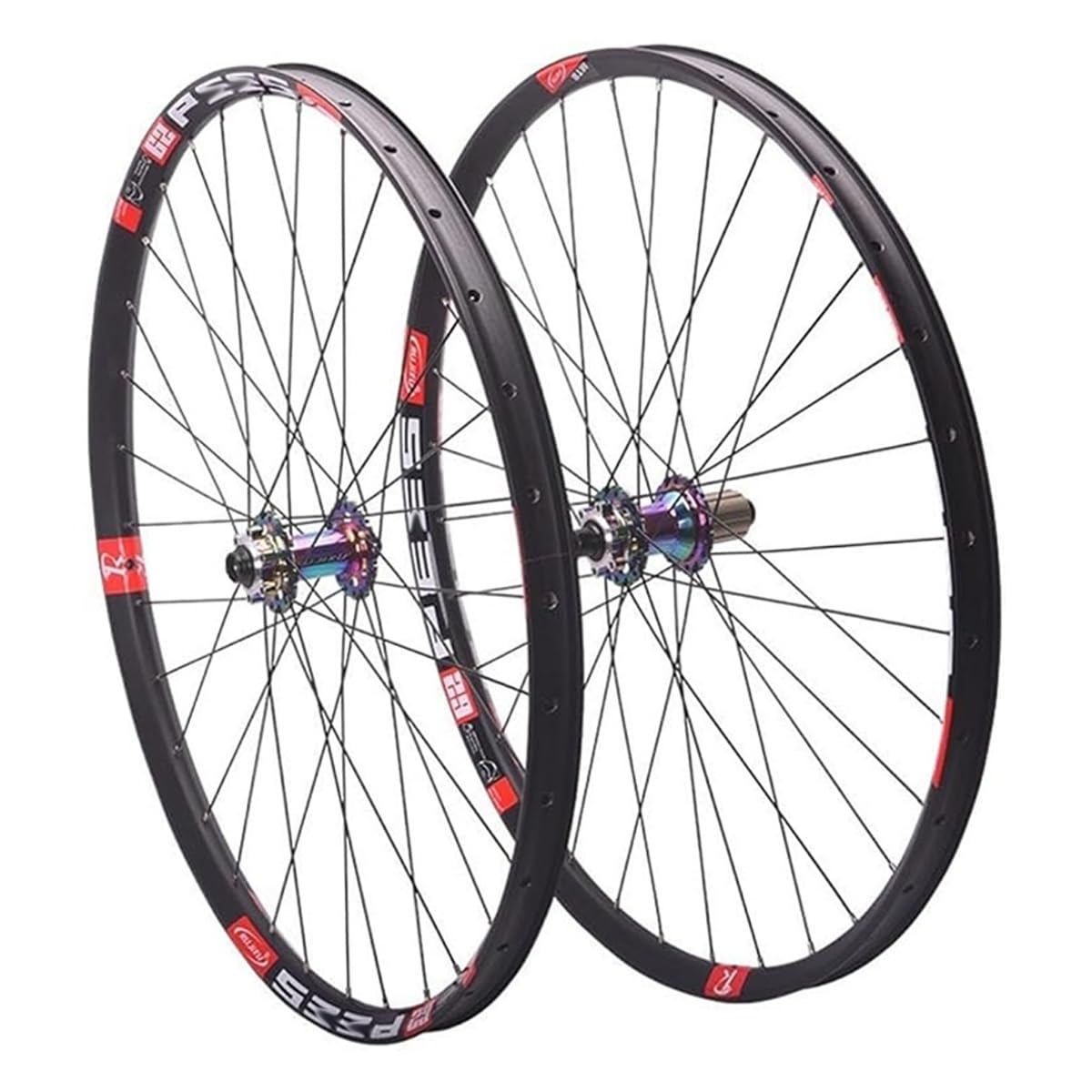 Set Di Ruote MTB 26 27.5 29 Pollici Perno Passante Cerchione In Alluminio