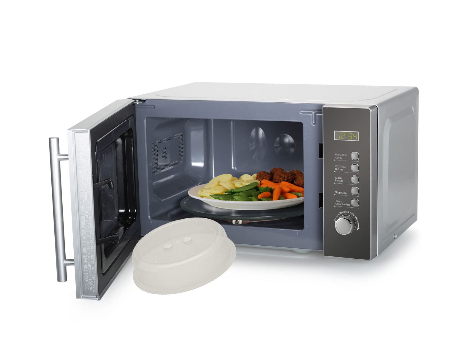 Micro-ondes 3 en 1, grill et fonction convection, 42 litres, 10 programmes avec couvercle