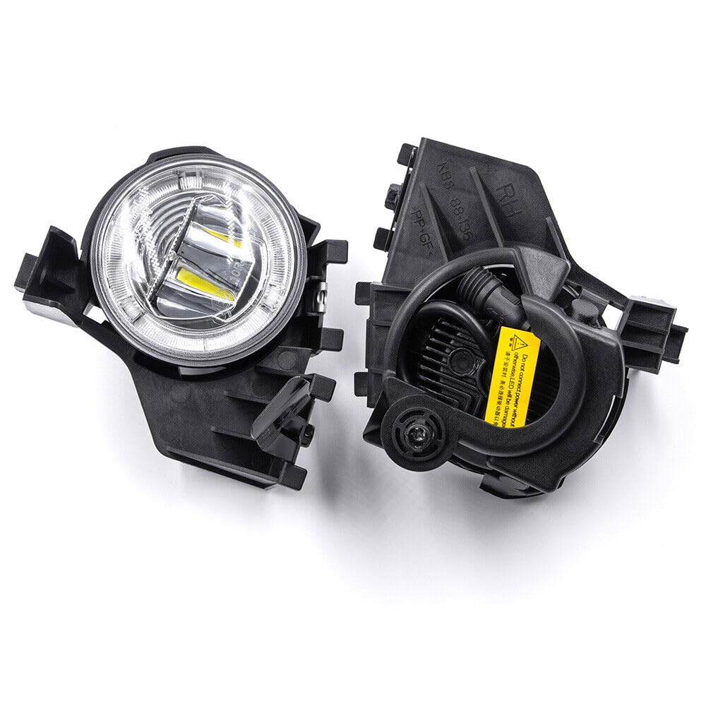 JKAPCYJFHF Luces diurnas LED DRL con anillo de halo y luces antiniebla para Subaru Impreza WRX 2008-10