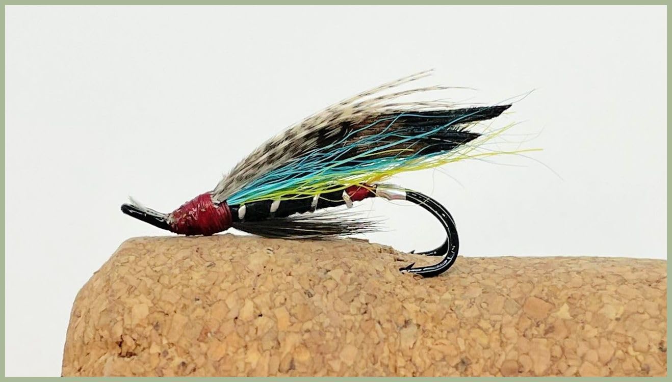 3 Pack of Silver Doctor Double Hook Salmon Flies, Choice of Sizes (10)