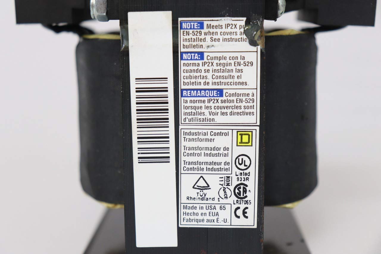 Square D 9070T300D1 Control Transformer, 300Va, 3.80 In. H