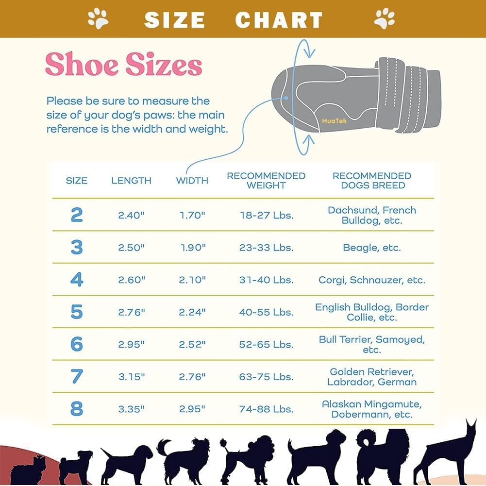 Bottes imperméables pour Chien, Chaussures d'extérieur pour Chien, Bottes de Pluie pour Chiens de Taille Moyenne à Grande avec Deux Sangles de Fixation réfléchissantes et Semelle
