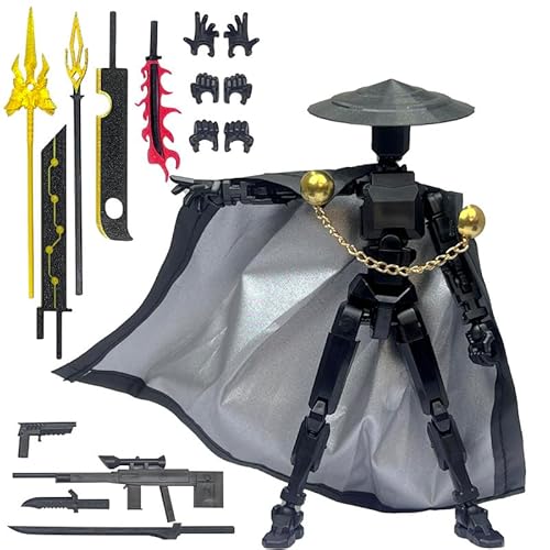 SGYYSG T13 Assembly Completed Action Figures,T-13 Action Figure, Robo 13 3D Printed Action Figure - The Ultimate Hero for Action-Packed Playtime,5.2 Inch, Black