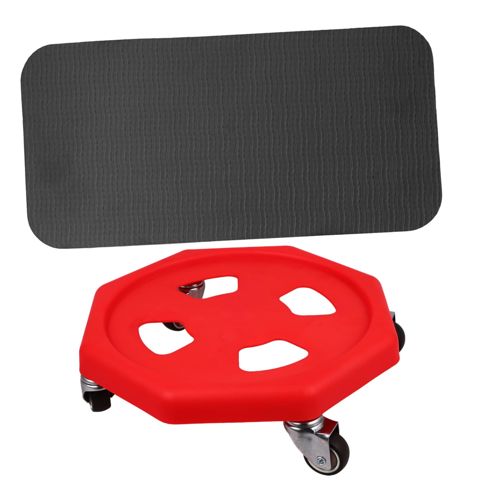 ibasenice Rueda de Abdominales Disco de Entrenamiento Disco Abdominal Maquina de Ejercicios para casa Tabla de Ejercicios de Fitness de Entrenamiento Black Color Aleatorio