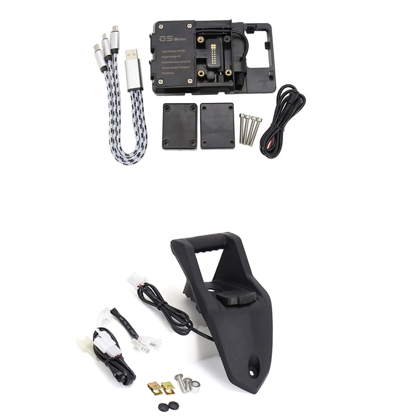 Support navigation Tmax batterie faible résolue avec prise USB - 8