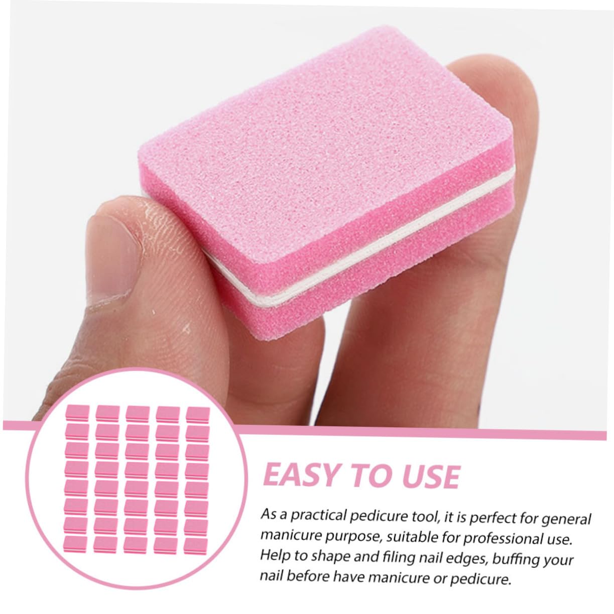 Housoutil 250pezzi Limette Per Unghie Per Pedicure e Manicure Design Portatile Per e Rifinitura e Lucidatura Unghie