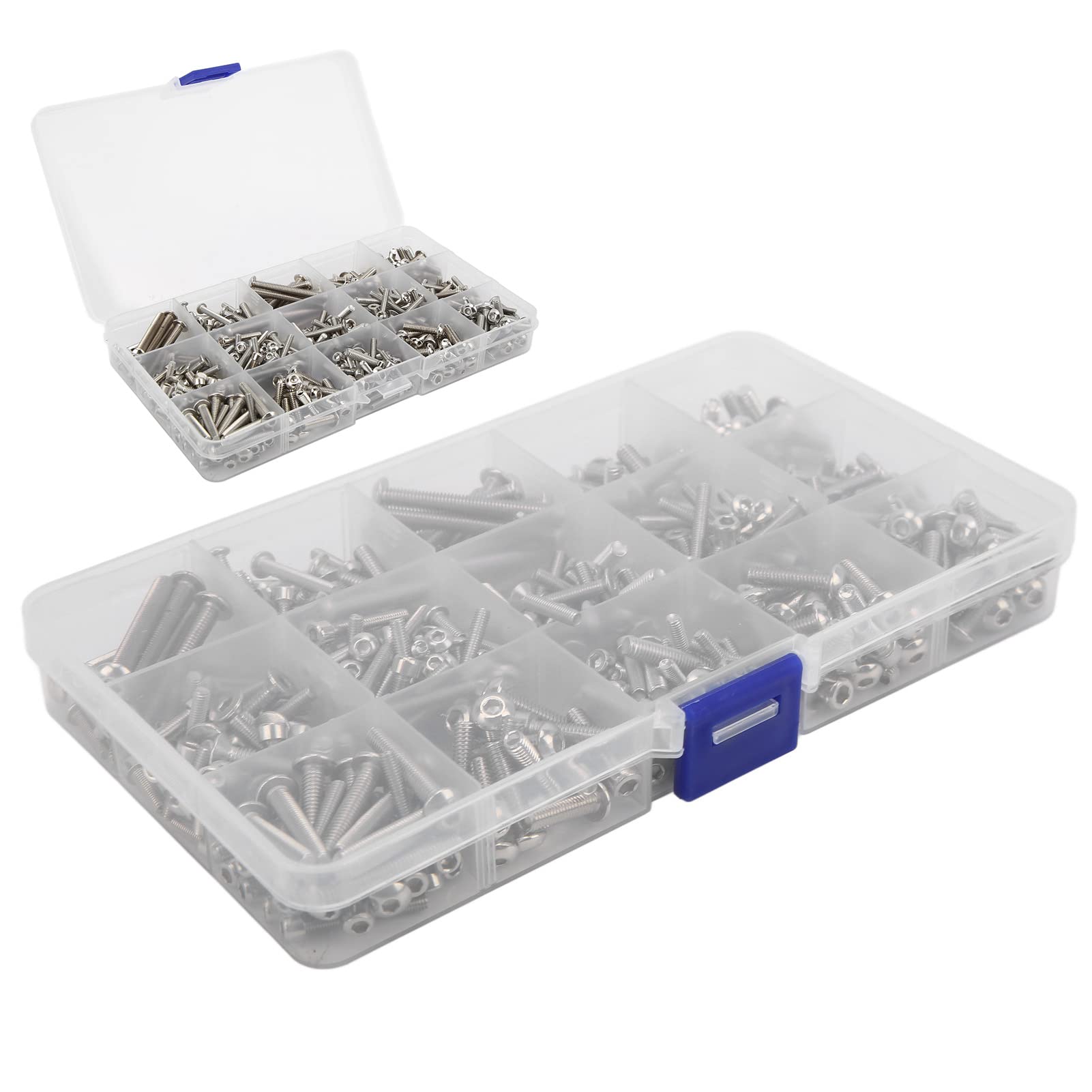 Kit di viti per auto RC in acciaio inossidabile 451 pezzi Confezione di viti di aggiornamento per 1/5 Truck 6S 8S Viti di manutenzione resistenti alla ruggine ad alta durezza