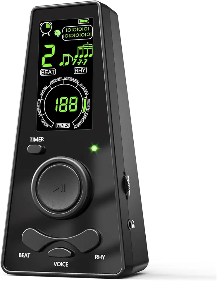 Metrônomo digital eletrônico para músicos Piano Guitarra Violino Instrumento universal