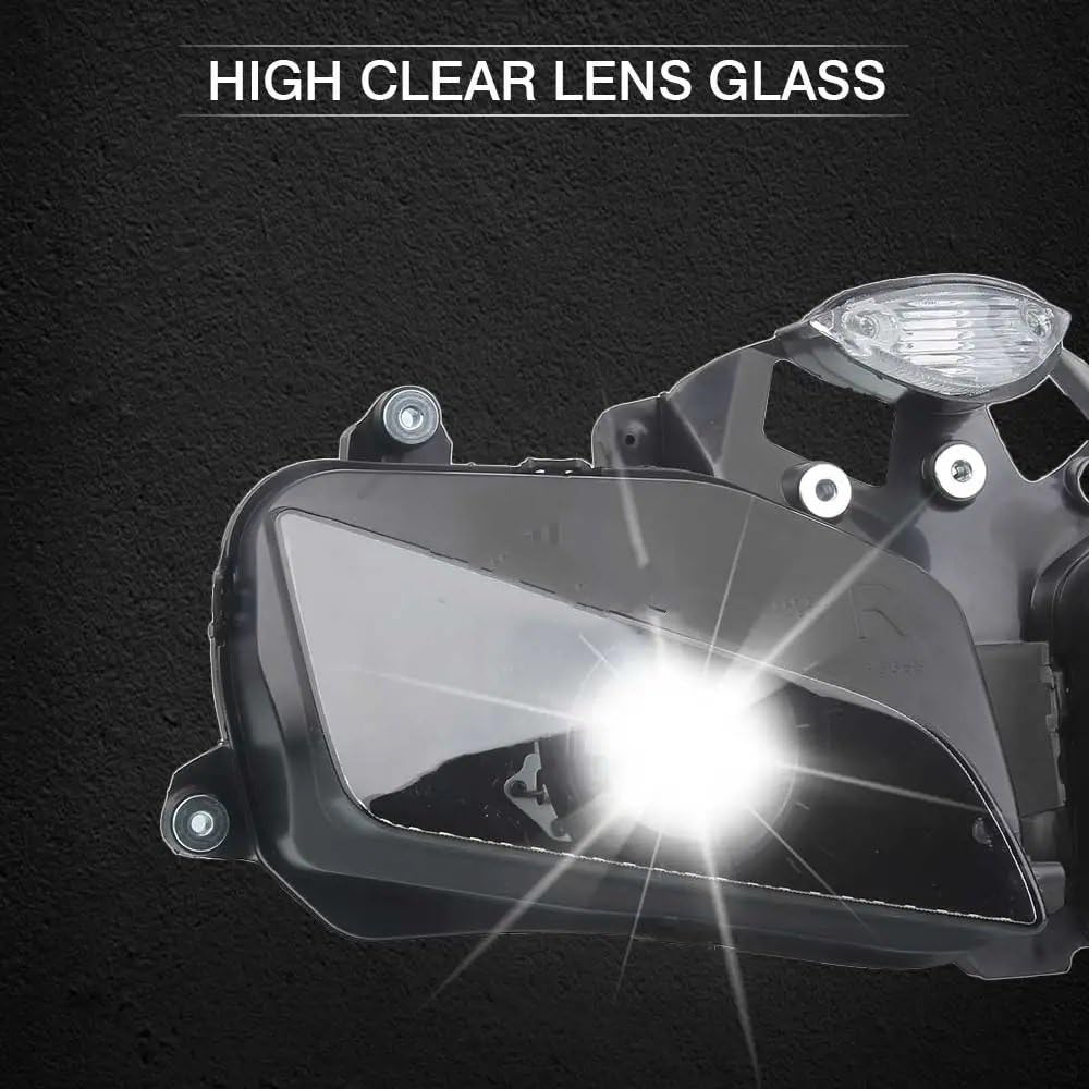 Dirt Bike Reflektor Pasuje do Honda CBR600RR / F5 2003 2004 2005 2006 przedni reflektor motocyklowy w pełni zmontowany bursztynowe światło reflektor Led