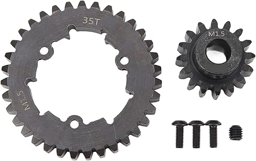 TOPINCN RC Spur Gear Pinion, Wear Resistant Replacement Reliable Improve Performance Steel Upgrade Part RC 35T Spur Motor Gear for X Maxx 8S for 15