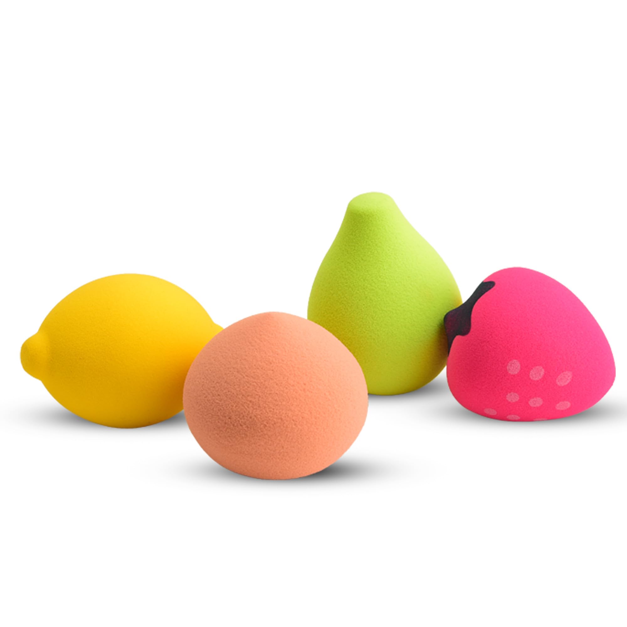 Fruit Shape Makeup Sponge Set Fruit Shape Lemon, Peach, Pear & Strawberry Beauty Blender, Soft Non‑latex Makeup Puff For Foundation, Concealer & Powder-picture-37