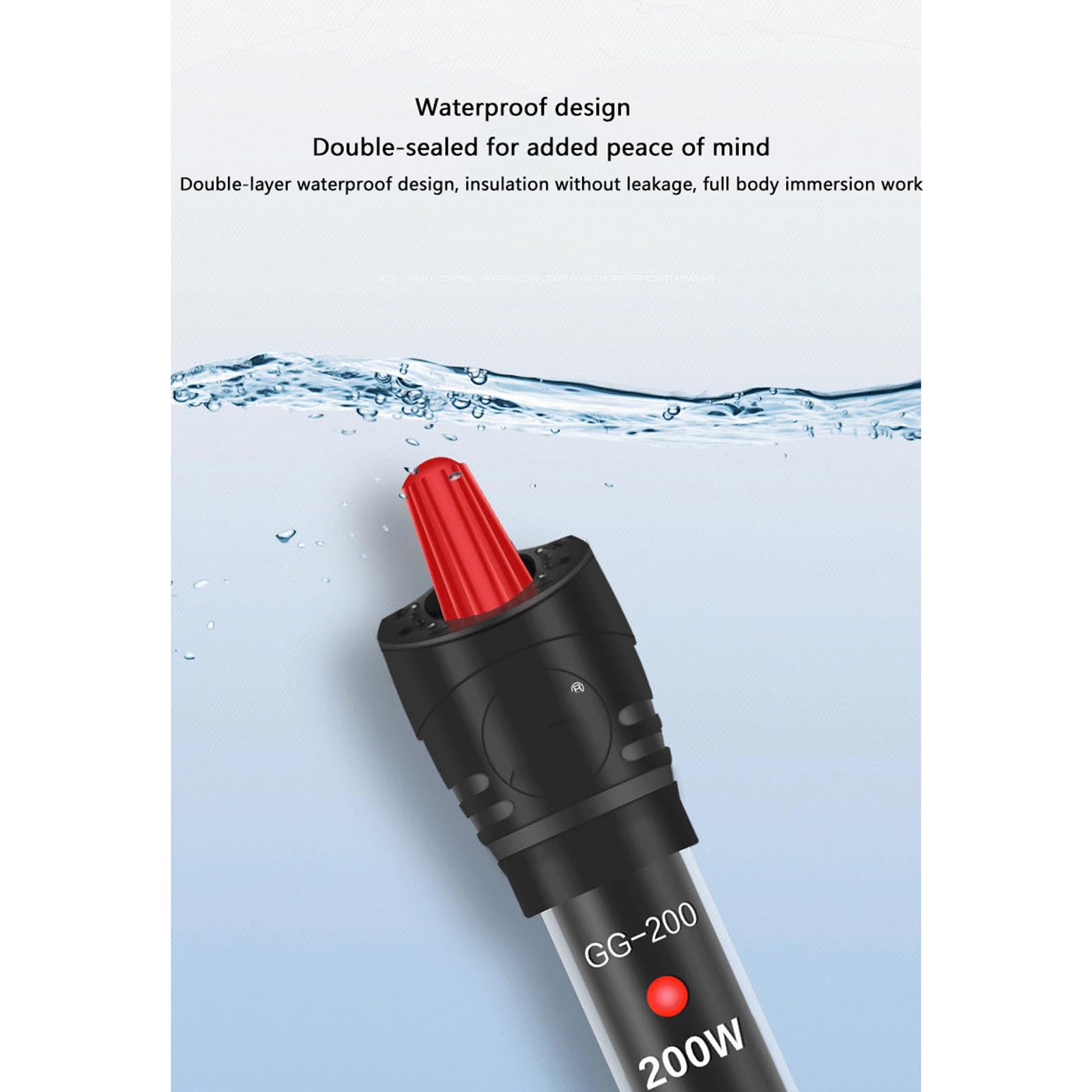 Tige chauffante pour Aquarium, température constante Automatique, antidéflagrante, pour réservoir de Tortue, Petit Chauffage pour Aquarium, 50 W (300 W)