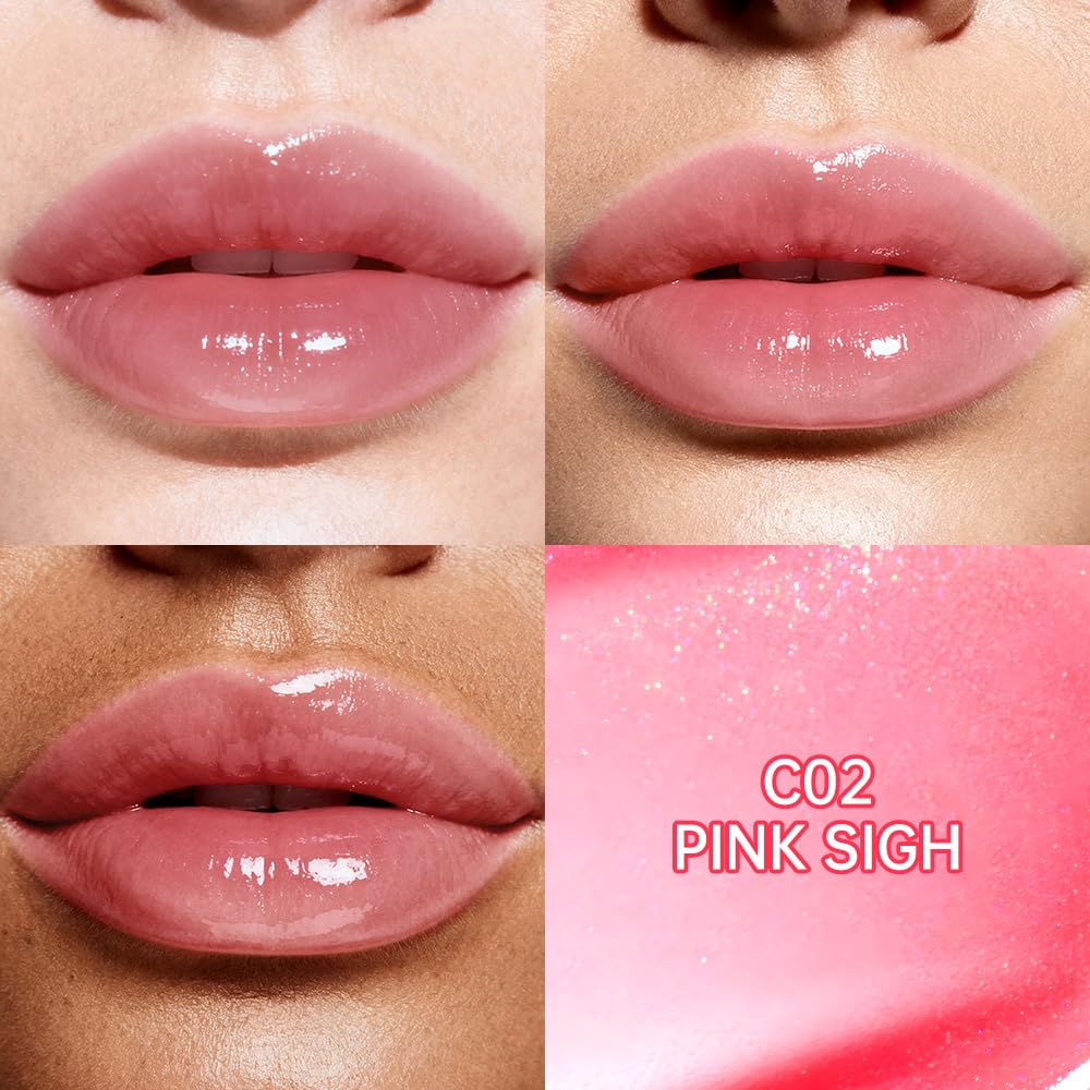 CATKIN 2 in 1 Rossetto e Balsamo Labbra, Burrocacao Labbra Colorato, Formula Volumizzante e Leggero, Ultra Idratante, Luccichio, Essenza Vegetale, Lenitivo e Riparatore， 3.6g - 2