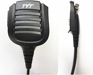 Original TYT Remote Hand/Shoulder Speaker Mic Microphone for Digital DMR Dual Band Radio TYT MD-2017/ MD-398 IP67 Waterpro...