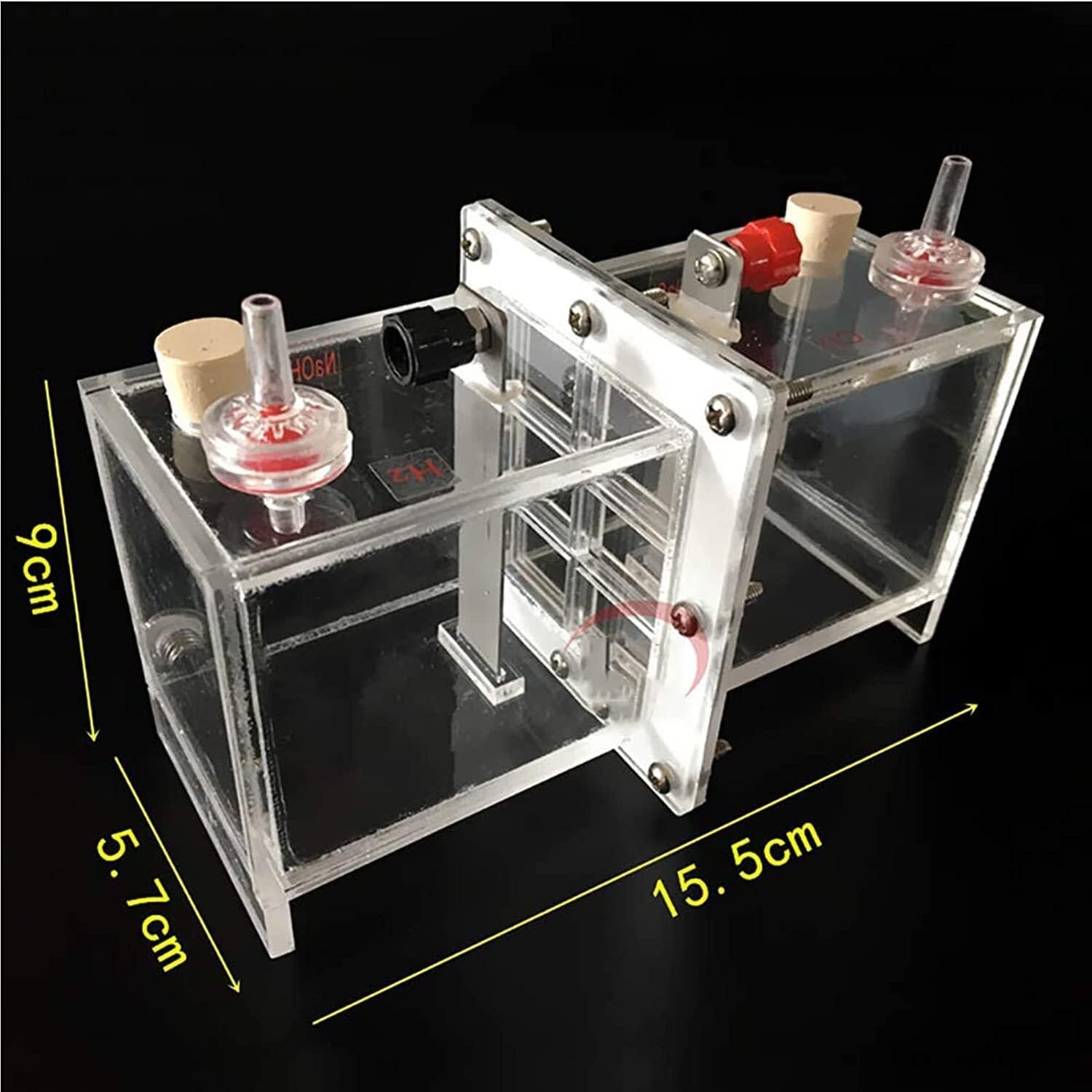 Membrana a scambio ionico dimostratore elettrolitore, senza elettrodo di platino esperimento chimico strumento didattico per l'insegnamento della chimica.
