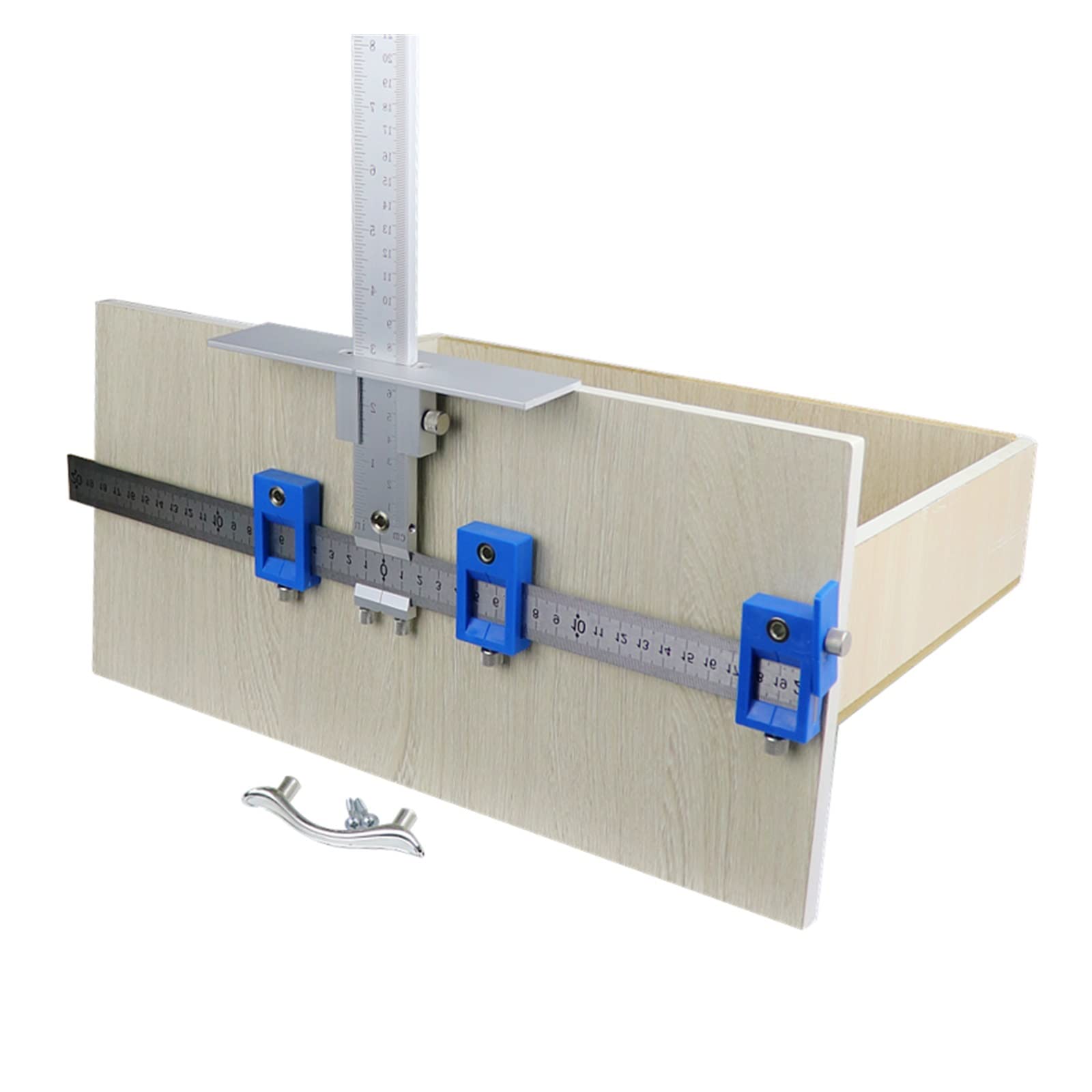 Okucia do szafek Jig wiertło naprowadzające tuleja dziurkacza lokalizator Jig Set wiercenie w drewnie otwór na kołki drzwi meble pozycja szuflady narzędzia(Aluminum alloy)