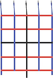 LuckyHigh Climbing Cargo Net for Kids 6FT Polyester Rope Ladder Climbing Net for Jungle Gyms Playground Swing Set Treehouse Climbing Net