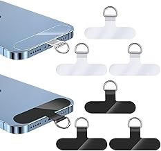 Deolven 6 Pcs Rope Patches for Mobile, Universal Patch Cord Strap for Mobile Phone, Patch for Mobile Phone Strap Neck Compatible with Most Cases