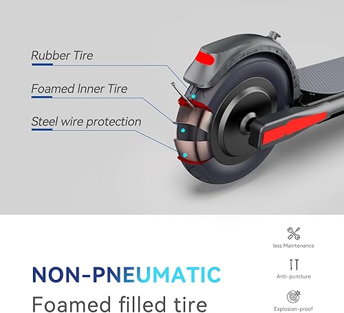 Miniatura 4 de Scooter eléctrico para adultos pico de motor de 500 W de 650 W scooter E de 22 millas de largo alcance para adultos scooter máximo de 19 Mph con