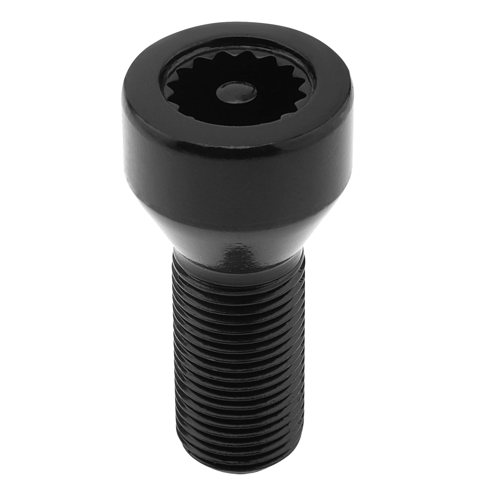 Lot de 5 écrous de roue 36136786191 M14 x 1,25 mm pour BMW Mini, I3 I8 M2 M4 F80 X2 X4 X6 avec clé principale, boulons antivol noirs