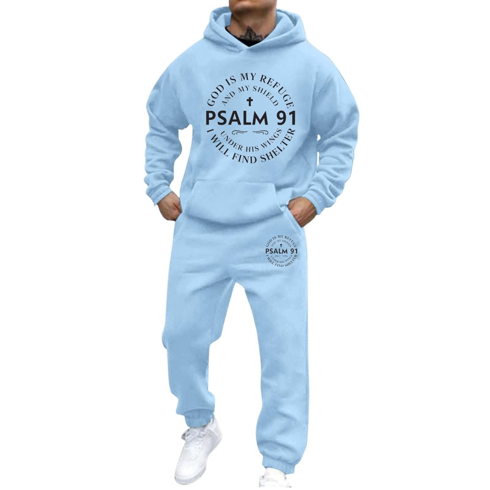 WWricotta Ensemble confortable homme imprimé lettre, coupe décontractée, printemps automne hiver/A